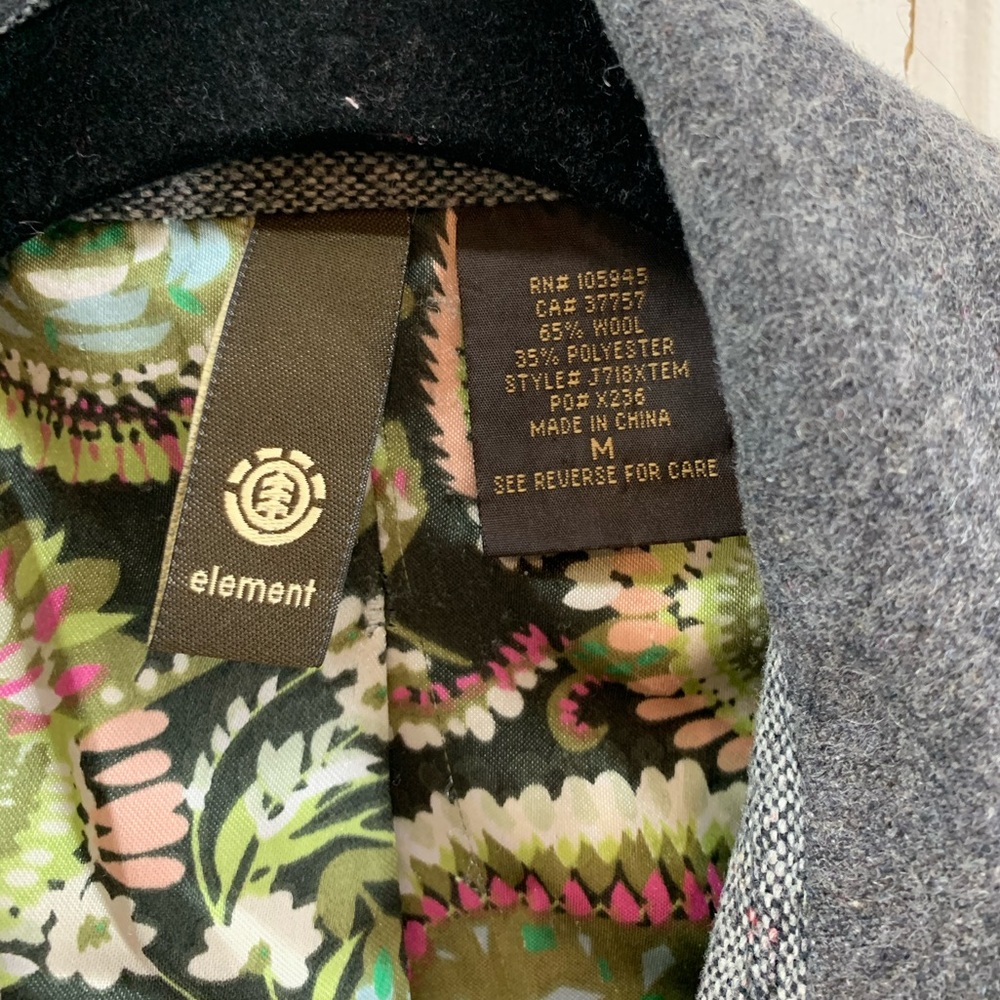 Element Grey Wool Jacket - Picture 2 of 6